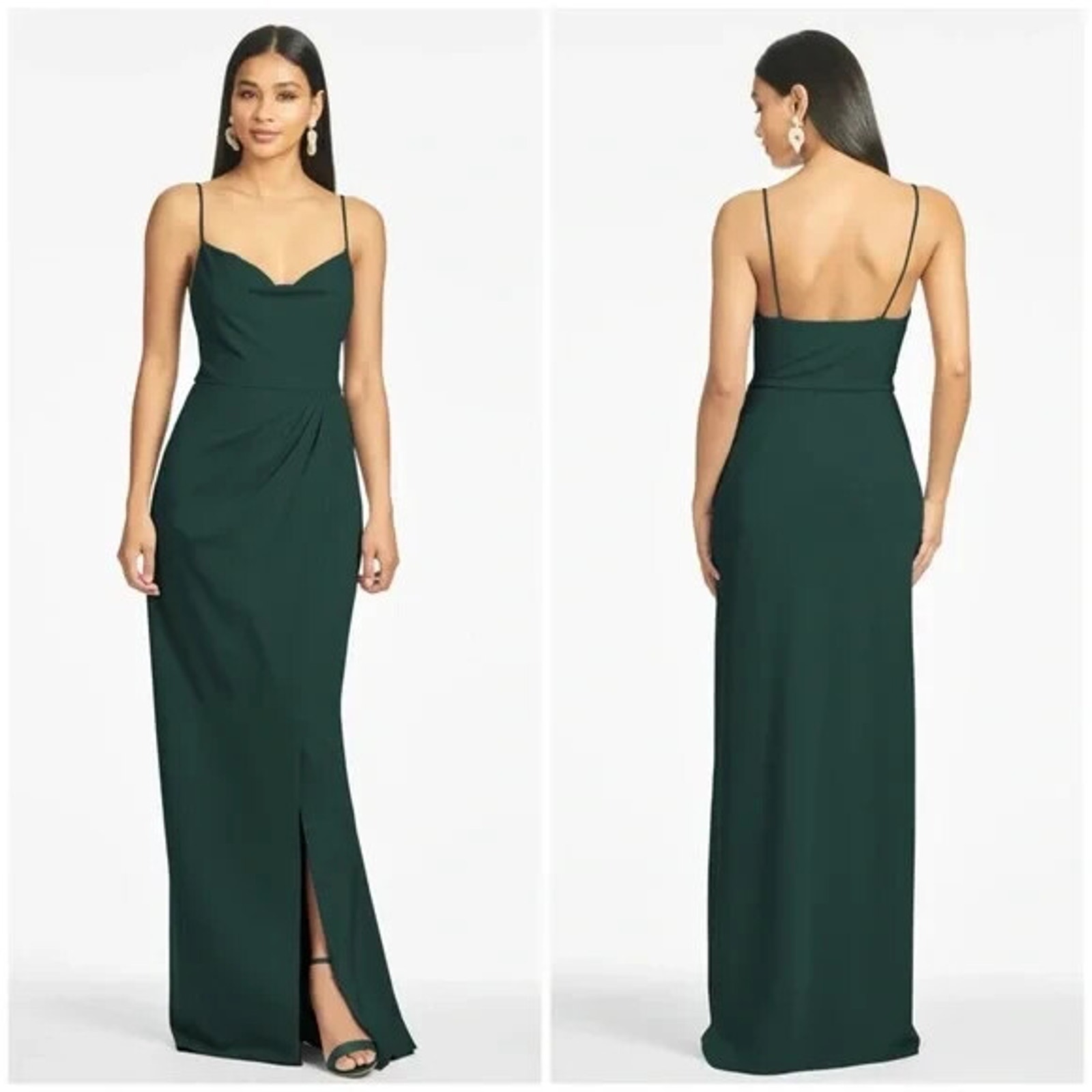 Sachin & Babi Cece Gown Emerald Green Nwt Sz 0 $285